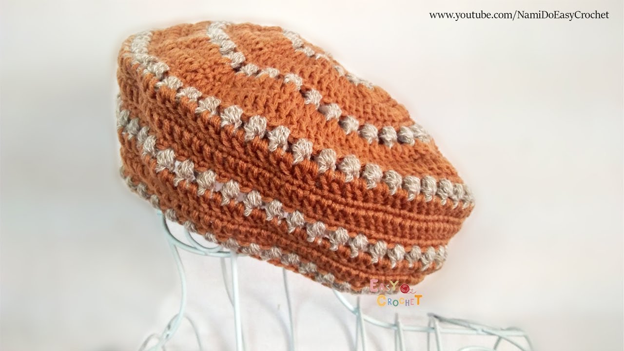 Easy Crochet: Crochet Beret Hat #03