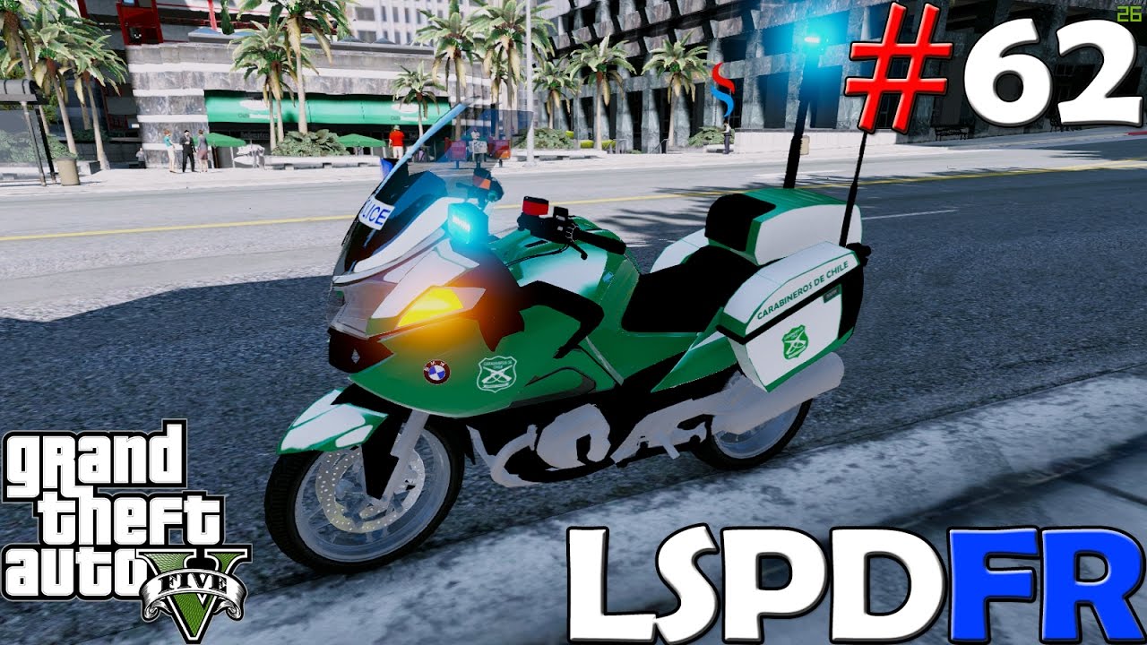 GTA V LSPDFR #62  POLICIA MOTORIZADA CARABINEROS DE CHILE | TheAxelGamer