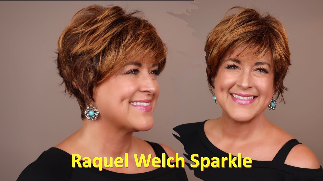 Raquel Welch SPARKLE in GLAZED AUBURN | Short Synthetic basic cap wig that is ADORABLE!