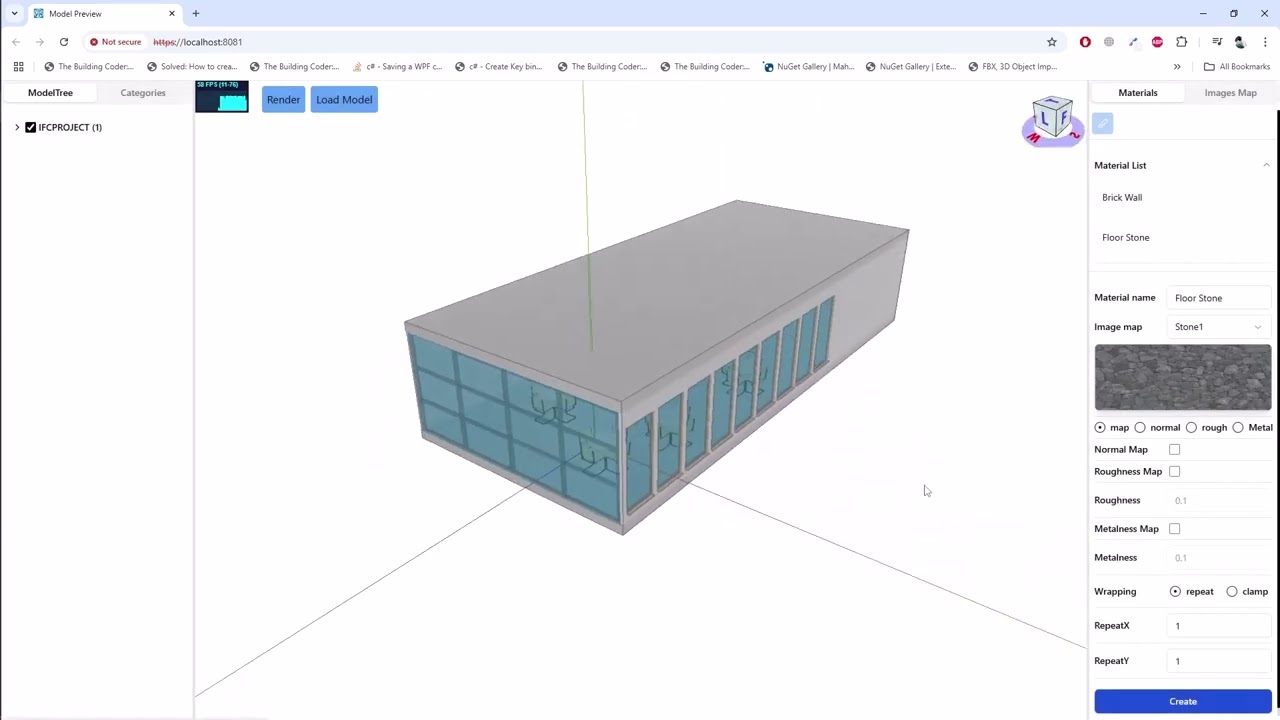 Map material   openBIM
