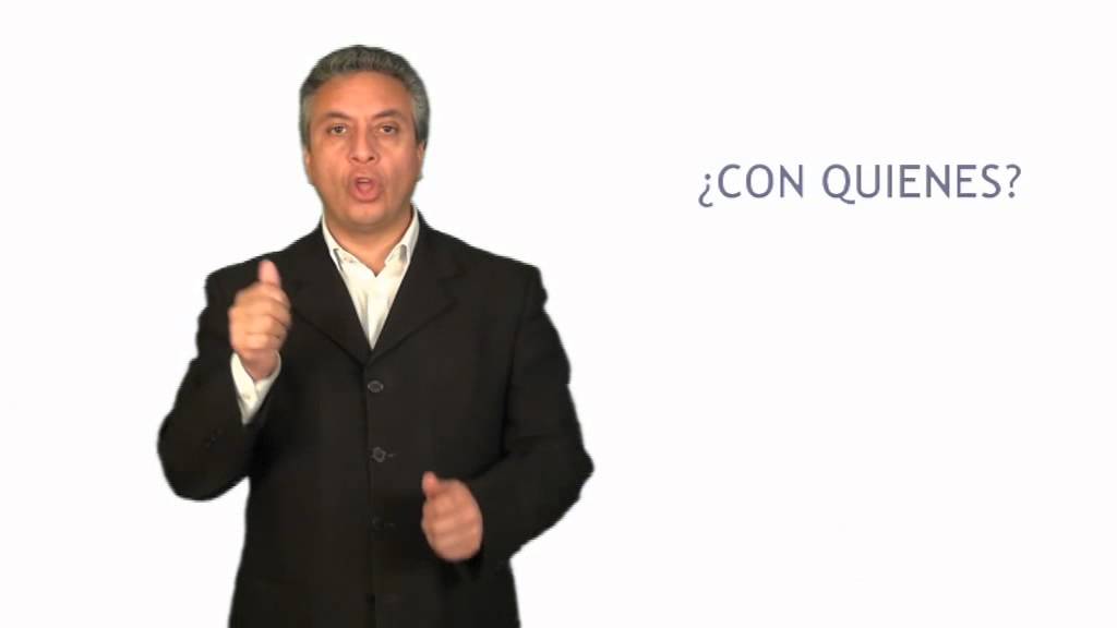 curso en lengua de señas Pronombres y preguntas