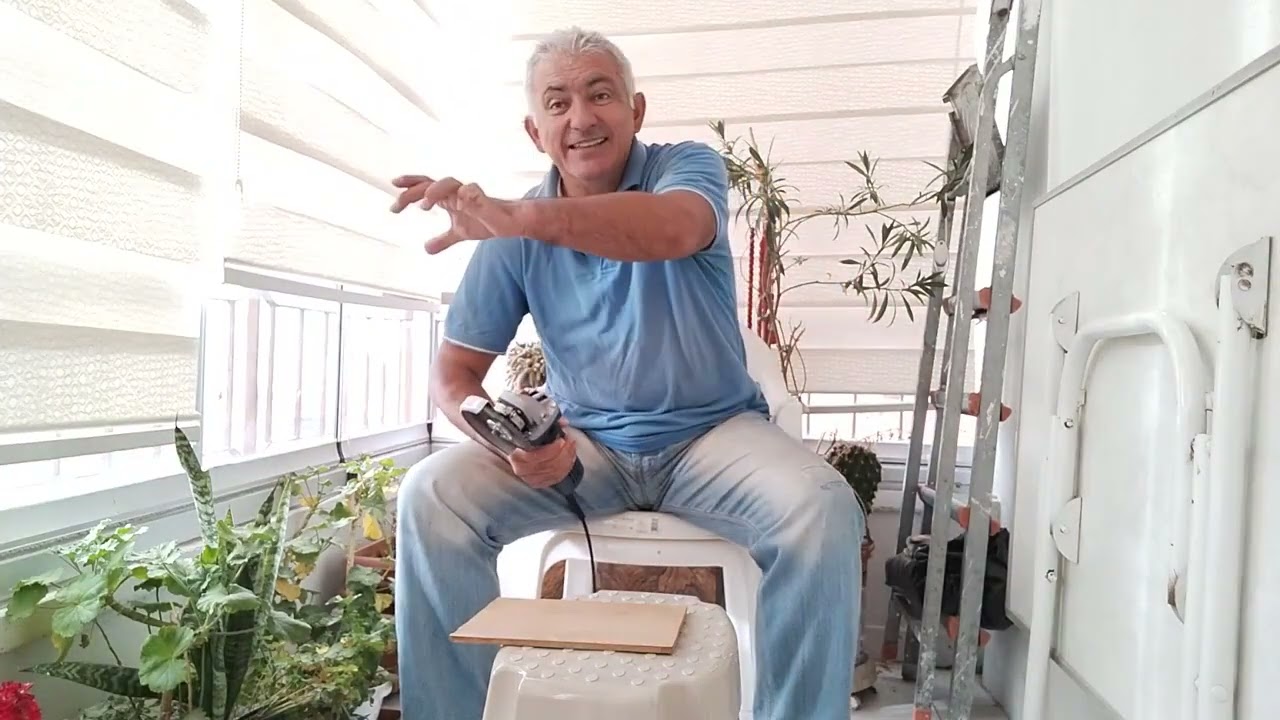 AVUÇ İÇİ TAŞLAMA MAKİNASI KULLANARAK TAHTA, SUNTA ve AHŞAP PANEL KESME   (Açıklama Kısmına Bakınız)