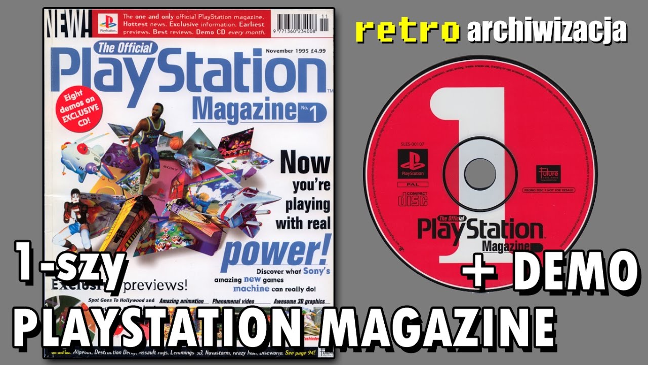 Pierwszy w historii Playstation Magazine z 1995 roku + pierwsze demko! | Retro archiwizacja - odc98