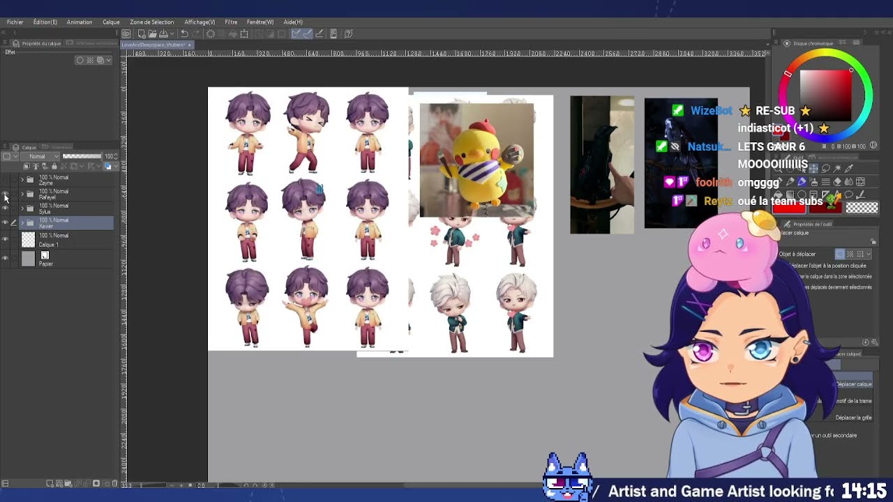 Love And Deepspace Chibi Vtubers?! •【ART / LIVE2D】• 14 Jan. TWITCH VOD