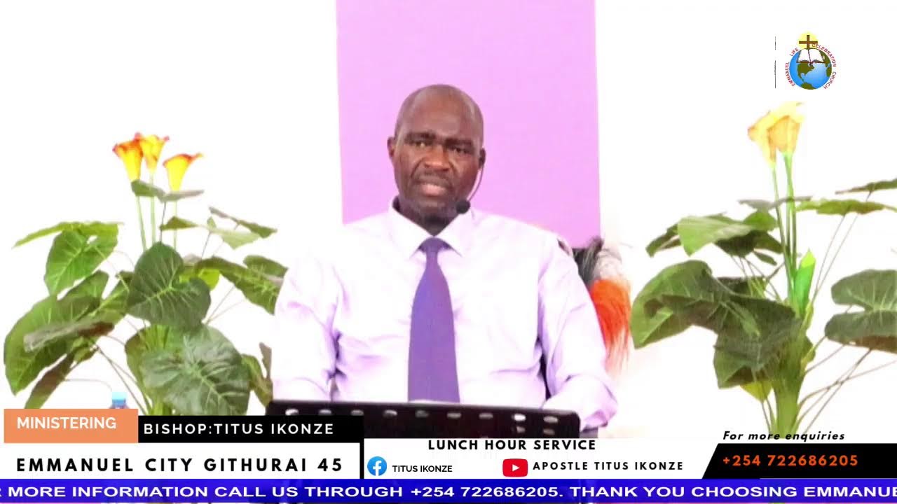 12/MARCH/2026/LUNCH HOUR SERVICE WITH BISHOP TITUS MINISTERING