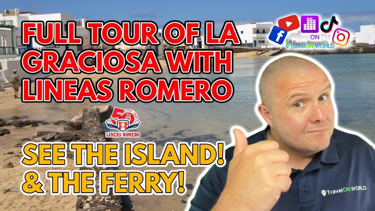 See a full tour of La Graciosa from Lanzarote on the Lineas Romero ferry - A walk around La Graciosa