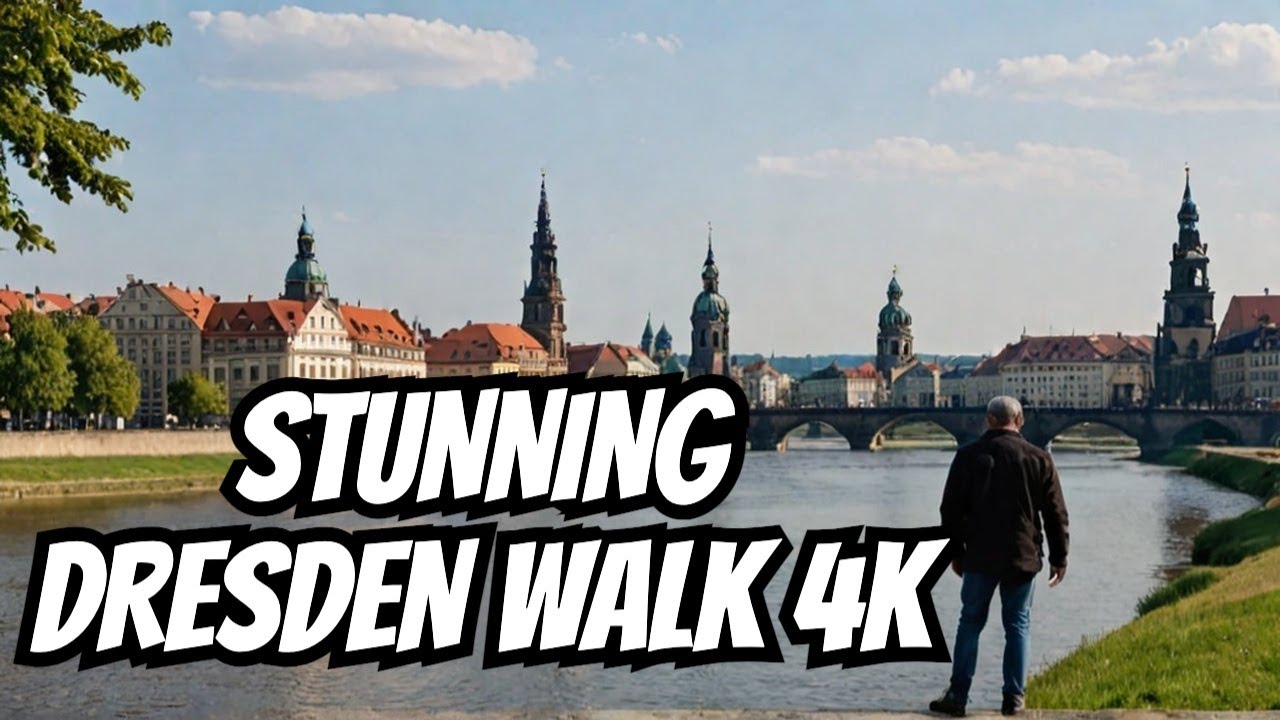 Дрезден – «Флоренция на Эльбе». Прогулка по городу в 4К.