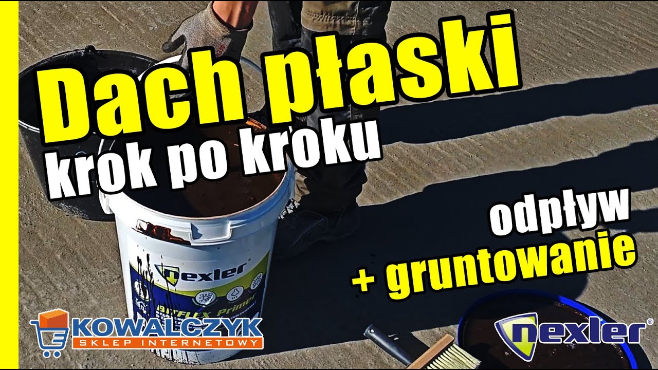 19. Dach płaski krok po kroku | Część 1 | odpływ i gruntowanie #budowadomu #reklama