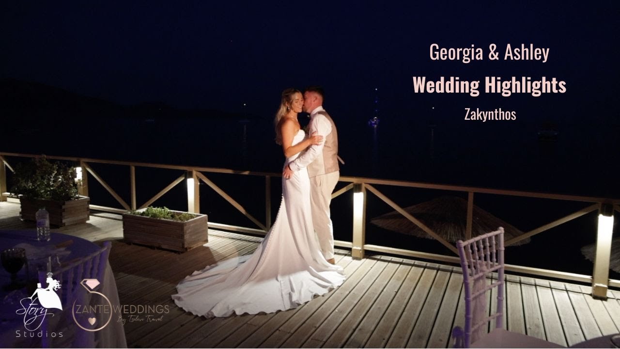 Zakynthos Beach Wedding Highlights | Georgia & Ashley at Vezalis Beach Bar, Greece