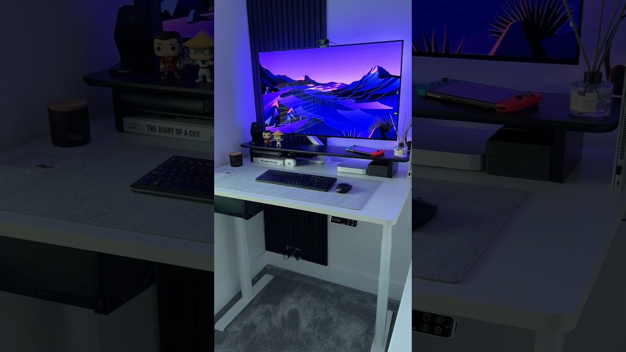 The Best Small Room Transformation! 👀 #desksetup #cozy #tranformation