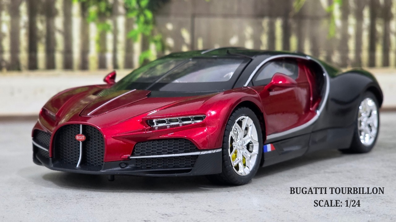 Bugatti Tourbillon Red 1:24 Scale Diecast Model Car | Chezhi Detailed Review