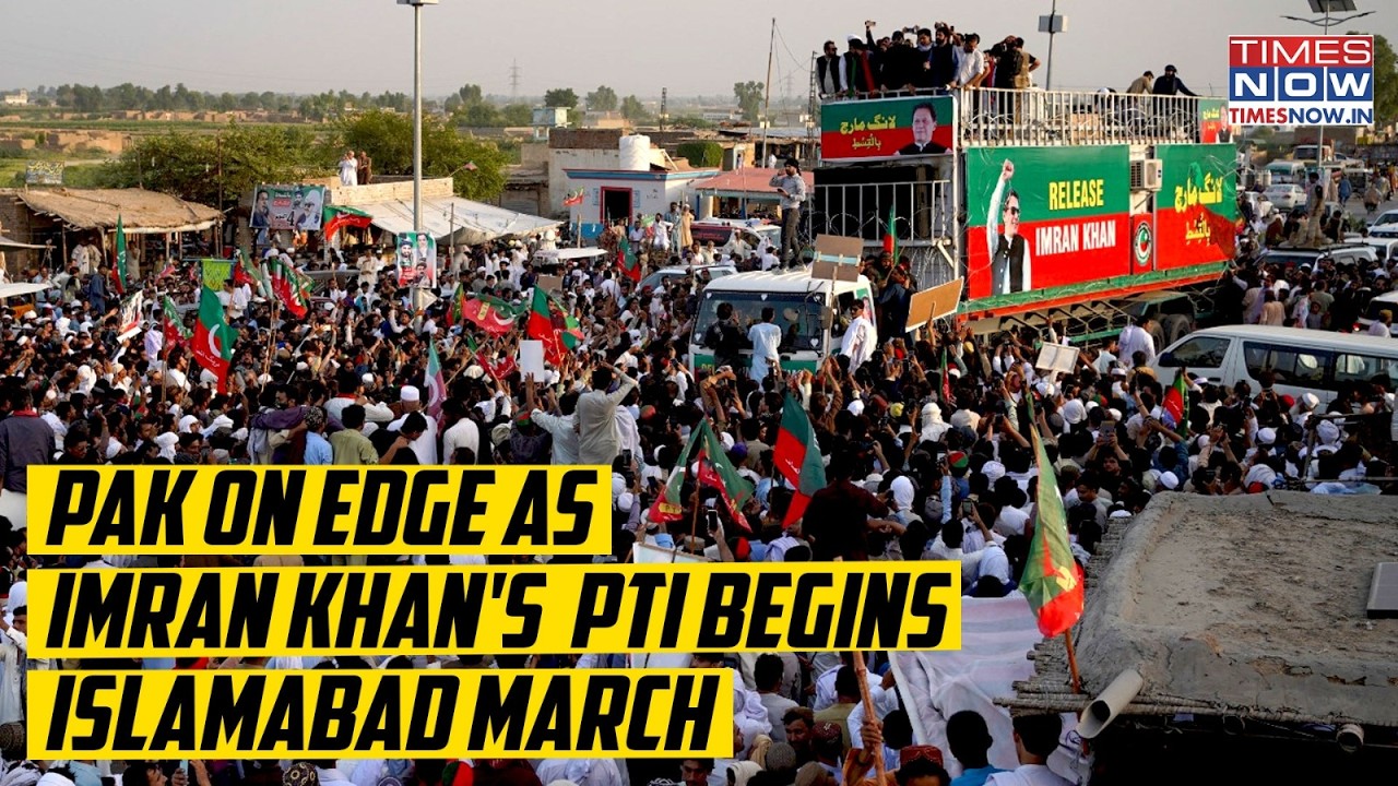 Pakistan On Edge: PTI Begins Long March to Islamabad, Demanding Release Of Jailed Ex PM Imran Khan
