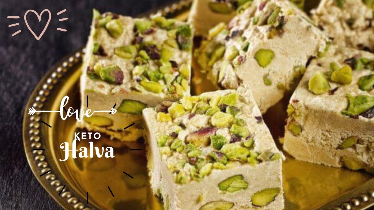 How to make a Keto Halva with pistachio nuts - (vegan & gluten free)