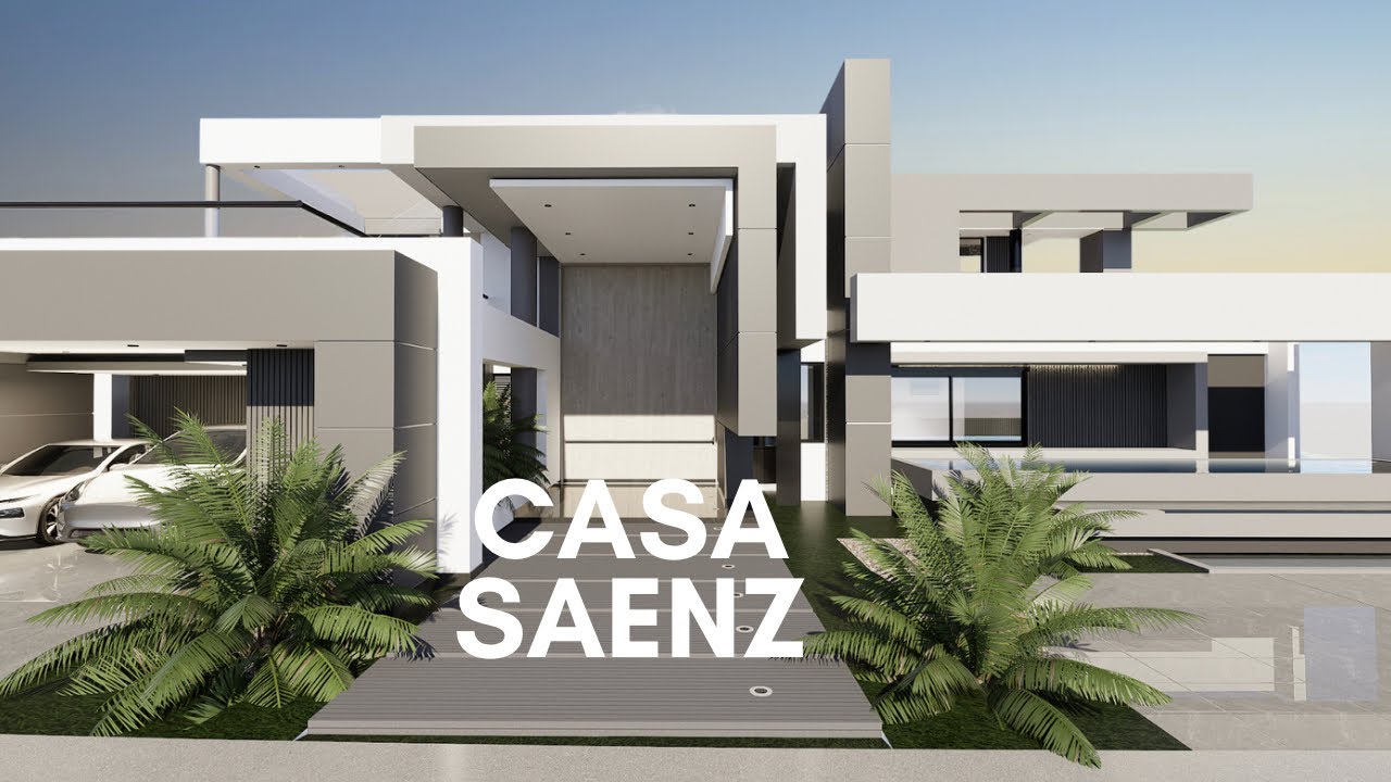 RECORRIDO EXTERIOR E INTERIOR POR LA CASA SAENZ - DISEÑO MODERNO FUTURISTA - LUXURY