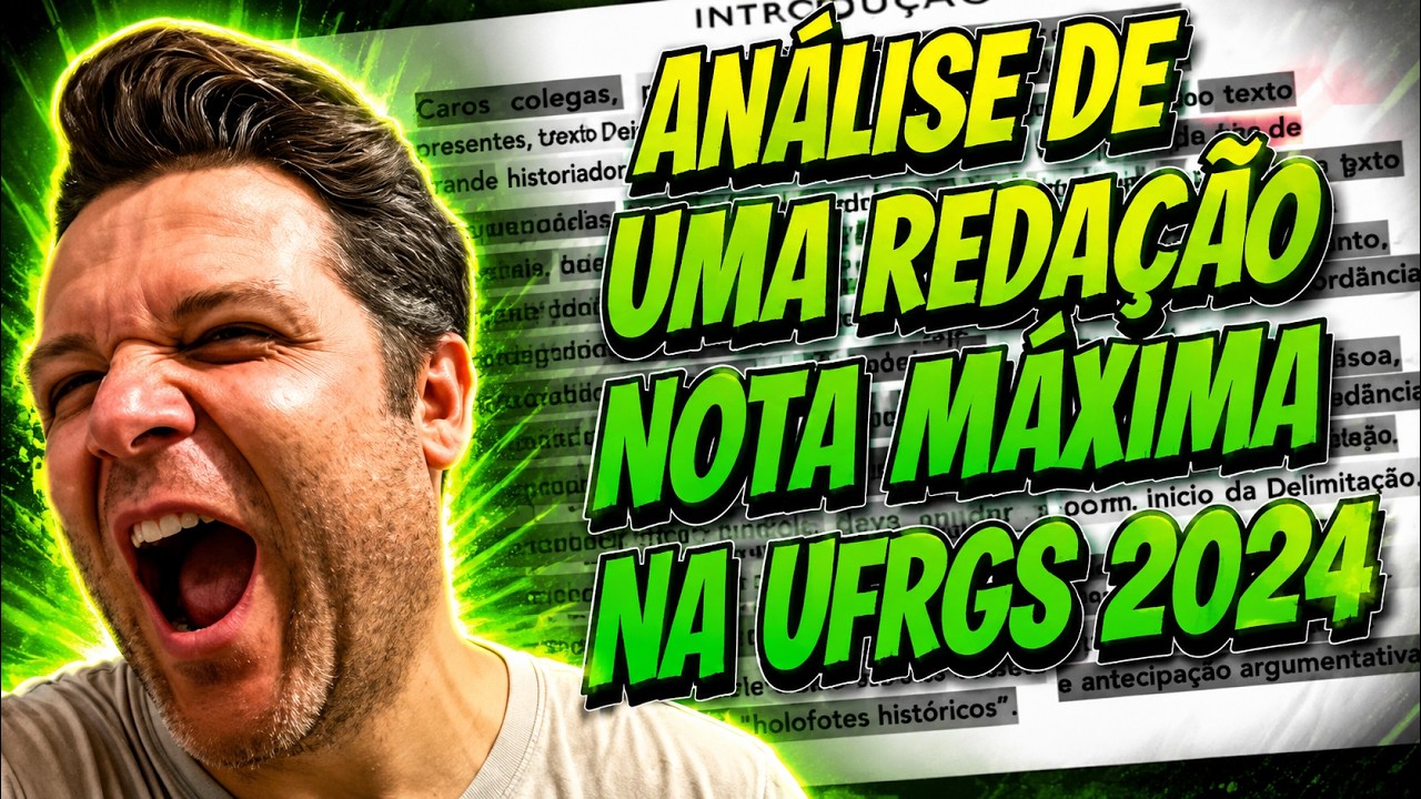 UFRGS 2024: uma redação nota máxima