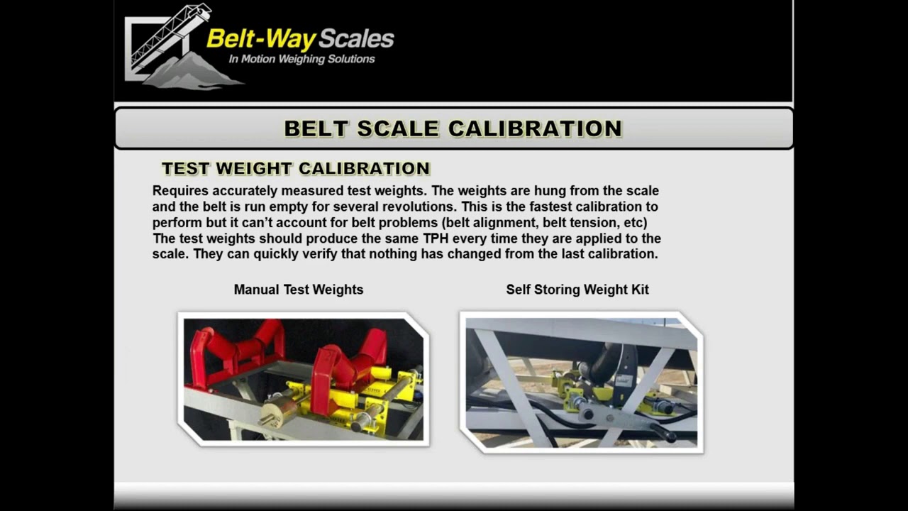 Loadsense - How do I calibrate a Belt-Way Conveyor Belt Scale?