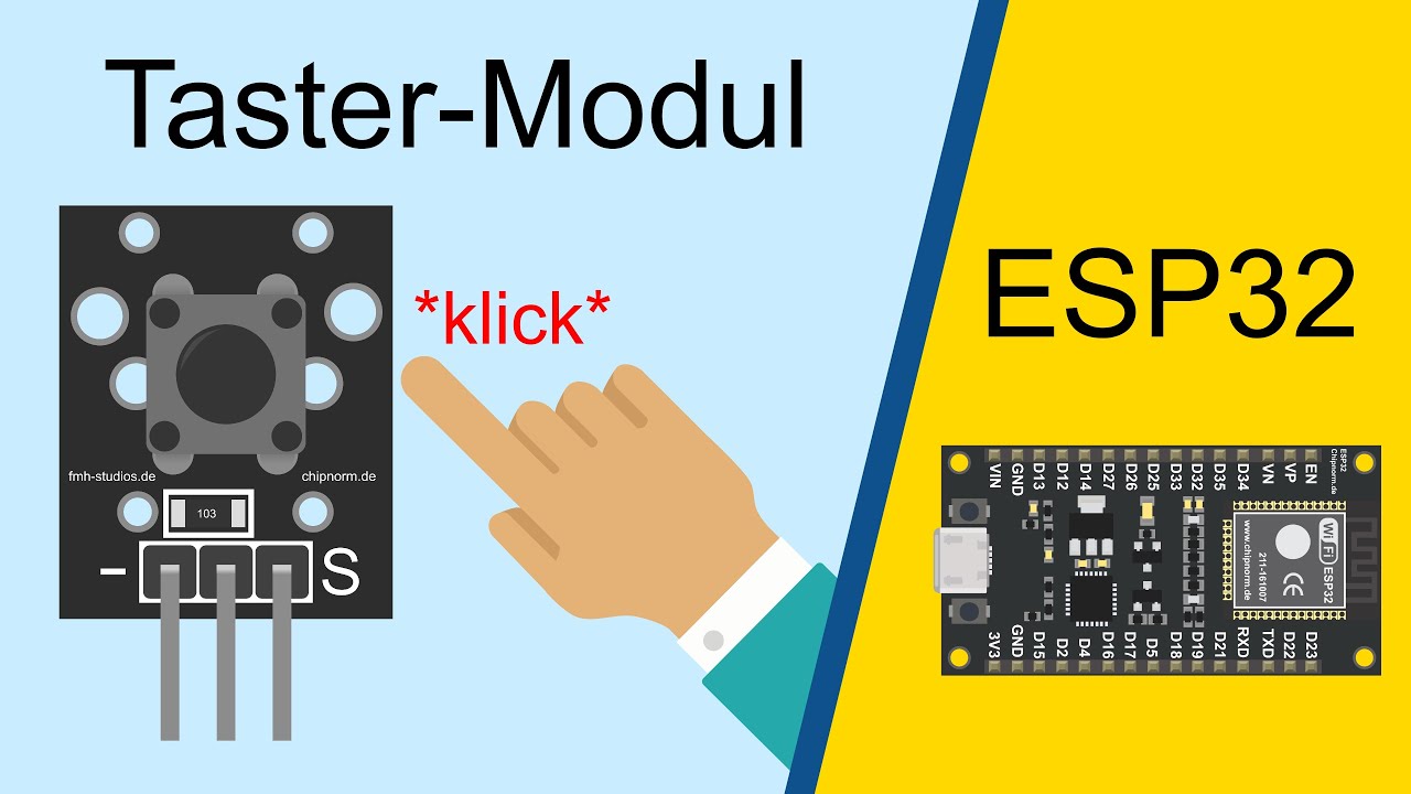 Taster KY-004 + ESP32 Tutorial