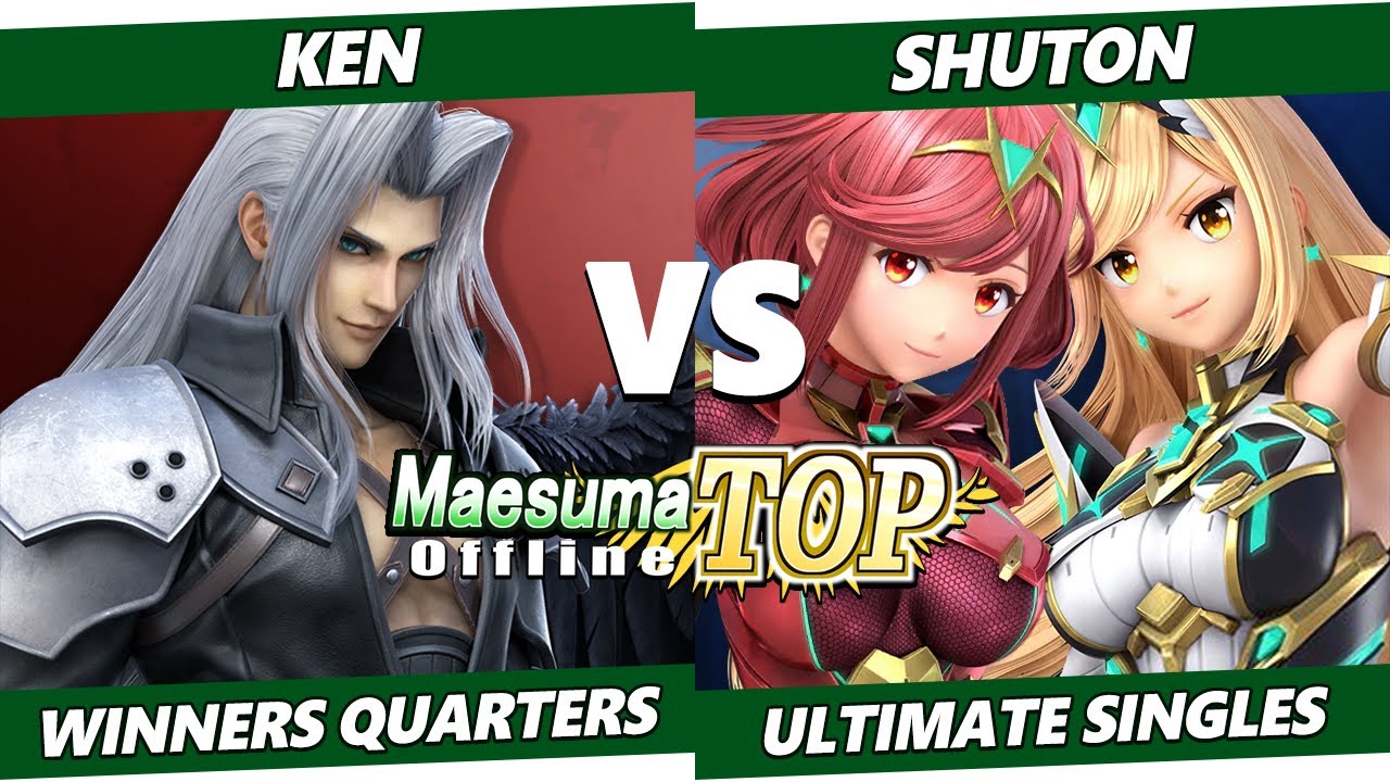 MaesumaTOP#7 Winners Quarters - Shuton (Pyra Mythra) Vs. KEN (Sonic, Sephiroth) SSBU Ultimate