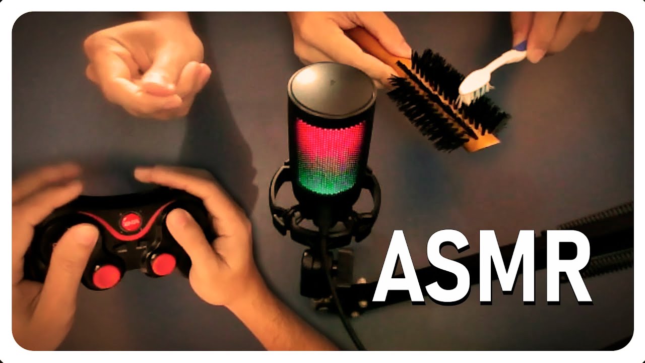 ASMR  High sensitivity | Joystick sounds, brushes, tapping and hand sounds.