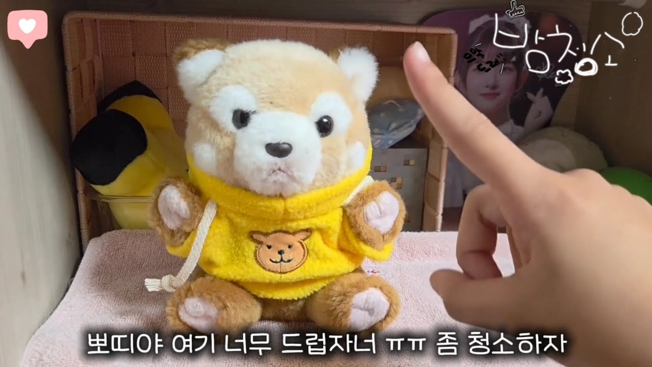 뽀쁘띠와 함께하는? 방청소 브이로그🤦개구쟁이 인형계