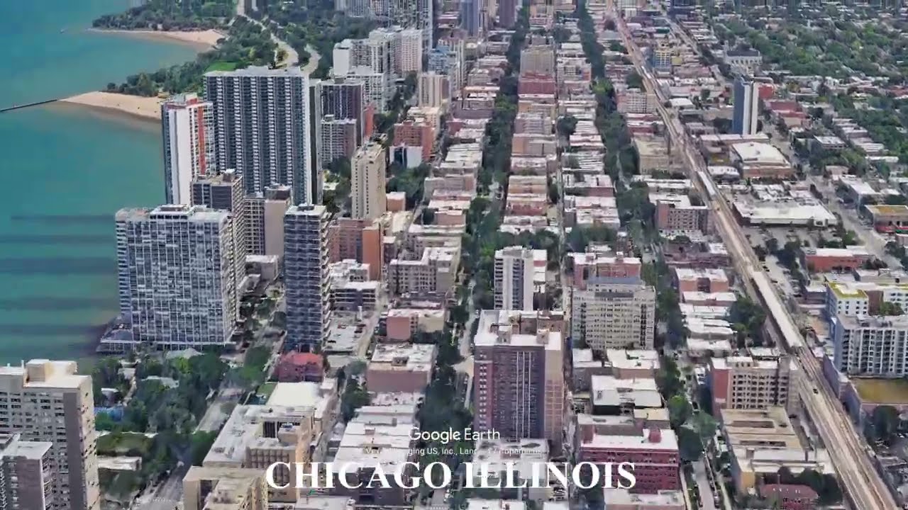 Chicago Illinois USA - A City Built on a Flat Glacial Plain