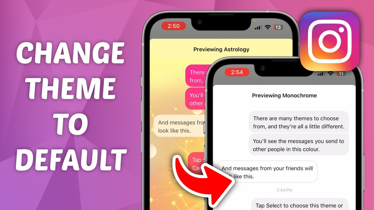 How to Change Instagram Chat Theme Back to Default