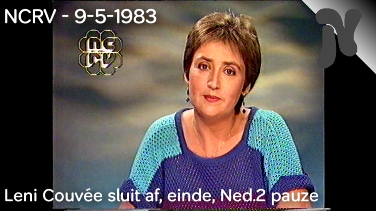 NCRV - Afkondiging Leni Couvée met info, einde en Ned.2 pauze (9-5-1983)