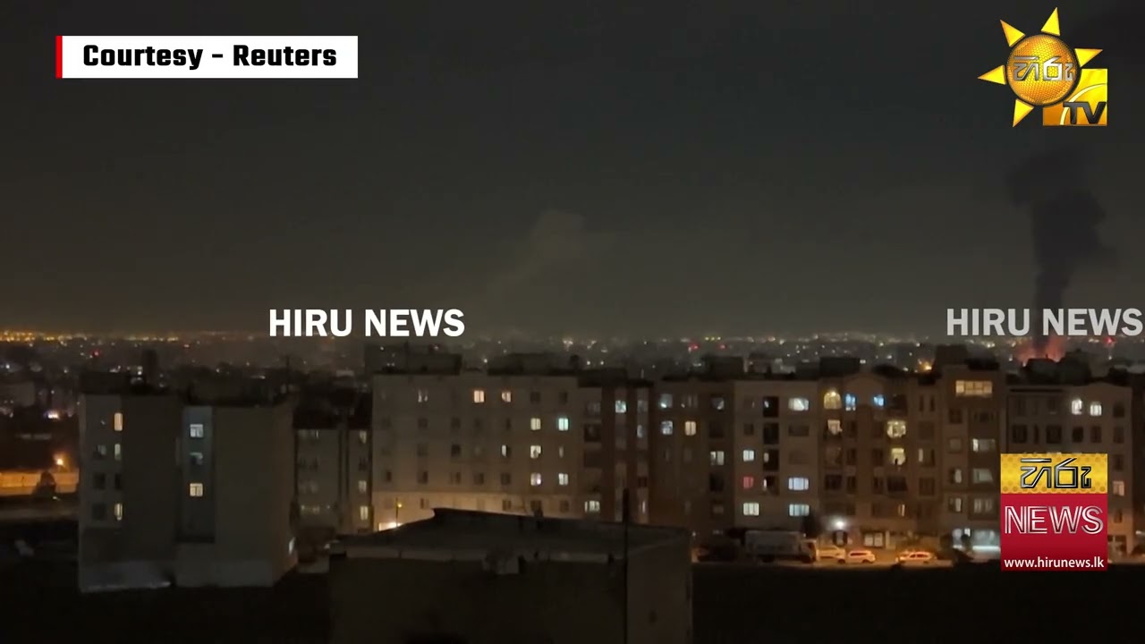 ටෙහෙරාන් අහසේ විවිධ ස්ථානවලින් නැගෙන ගිනිදැල් හා දුම් වළාවන් - Hiru News