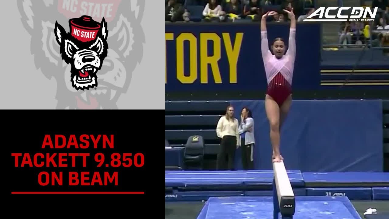 NC State's Adasyn Tackett Takes&nbsp;1st On &nbsp;Beam With 9.850 | 2026 ACC Gymnastics