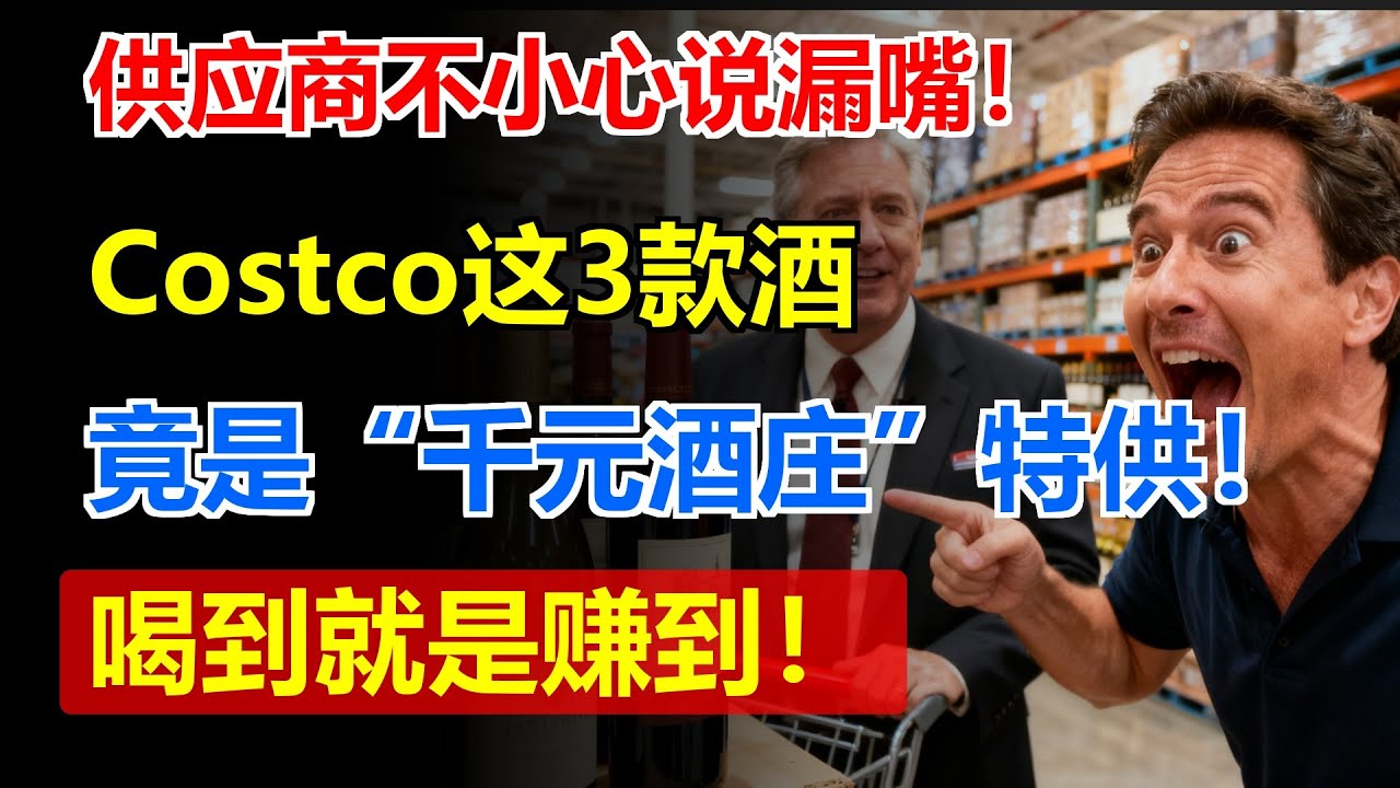 供应商不小心说漏嘴！Costco这3款酒，竟是“千元酒庄”特供！喝到就是赚到！
