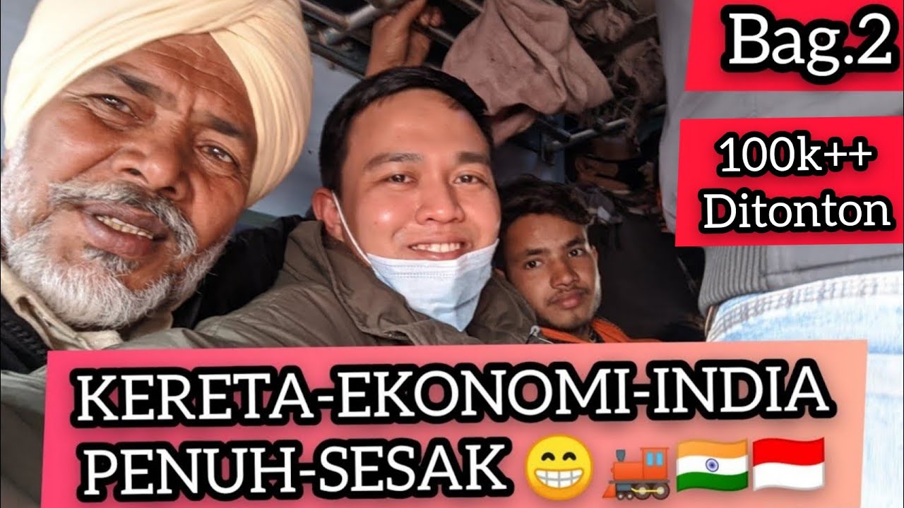 (Bag.2) SESAKNYA KERETA EKONOMI INDIA & AKHIRNYA SAMPAI DI KAMPUNG RUMAH RAVINDER 😊🚂🏠✨🇮🇳🇮🇩