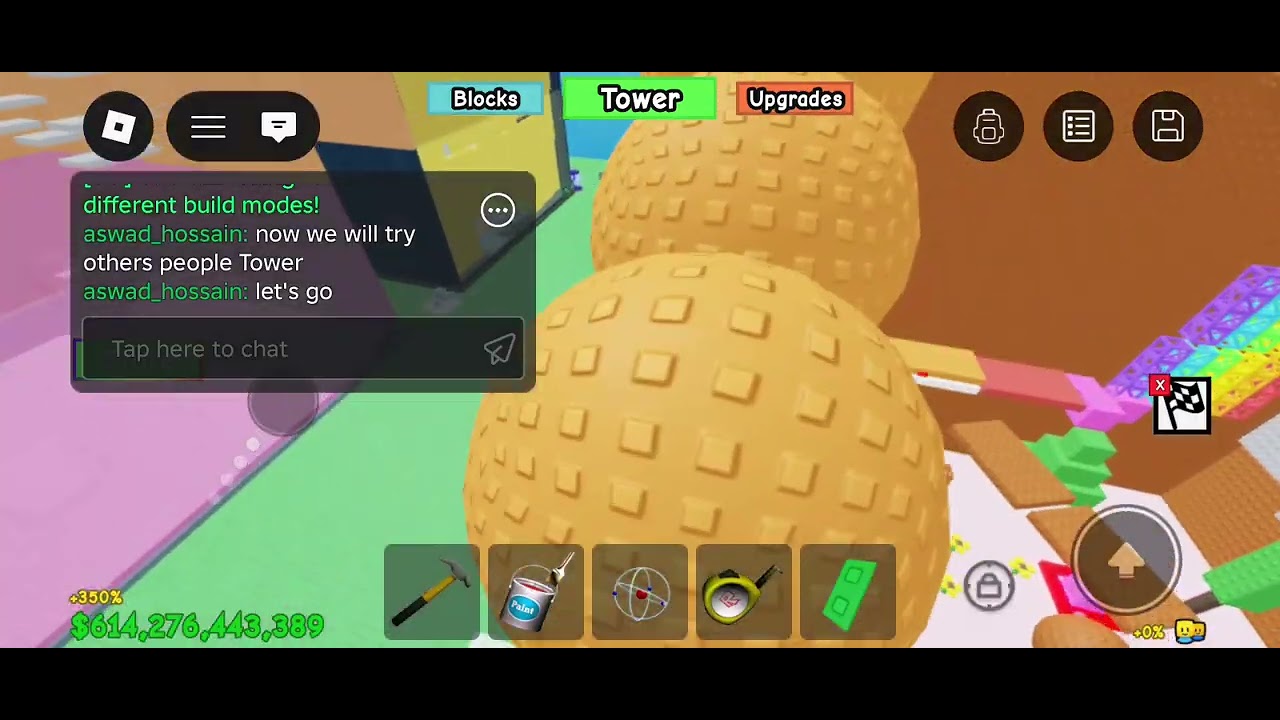 I'm playing build a tower 