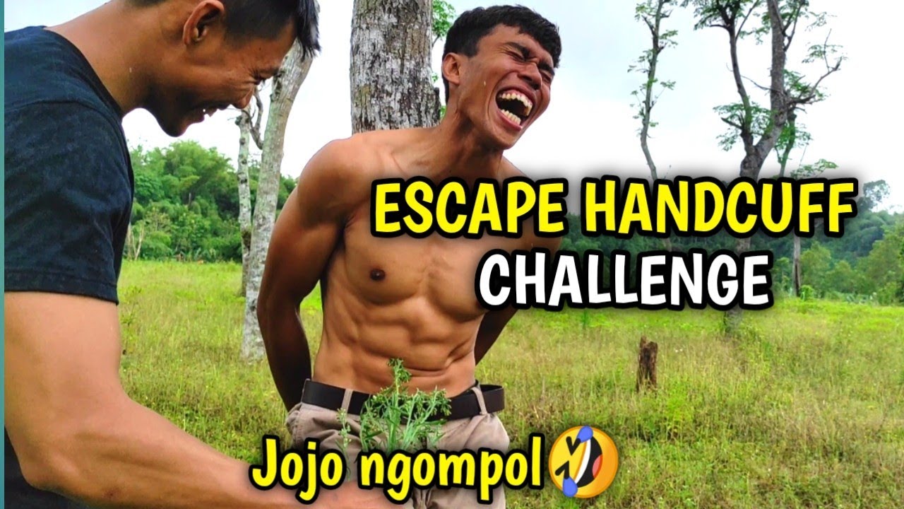 Escape Handcuff challenge || Bikin Ngakak Wkwk Jojo Sampai Mau Ngompollll