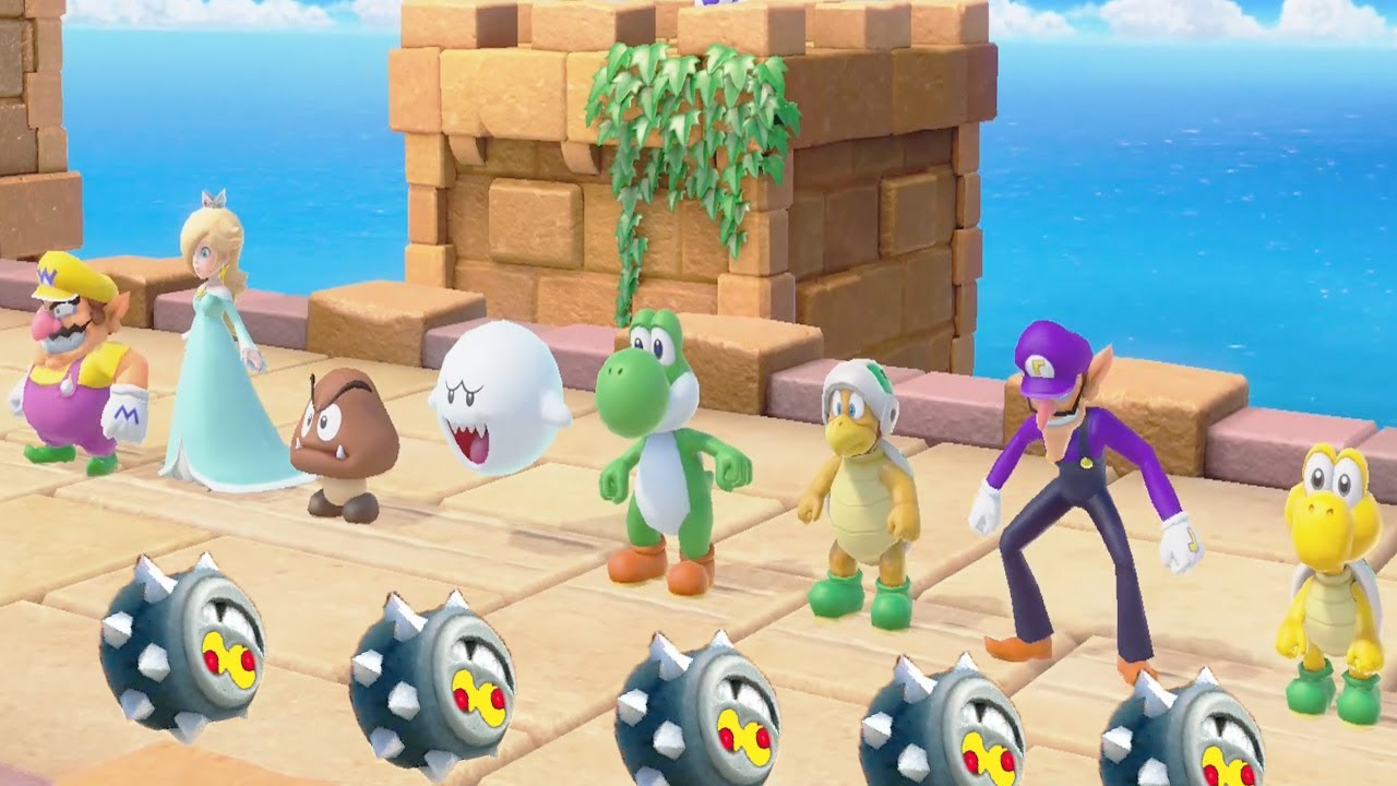Super Mario Party - All Minigames Battles - Boo Yoshi vs Mario Peach (Master Cpu)