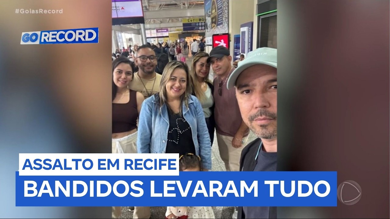 Goianos são assaltados durante viagem a Recife e ficam no prejuízo