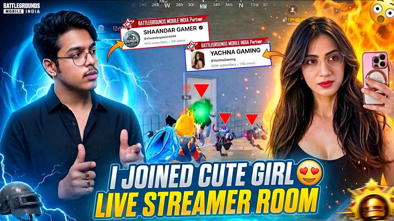 🔥I JOINED CUTE GIRL LIVE STREAMER CUSTOM ROOM😍& MAX ANUKHRA X-SUIT AND MUMMY SUIT VS ME - BGMI