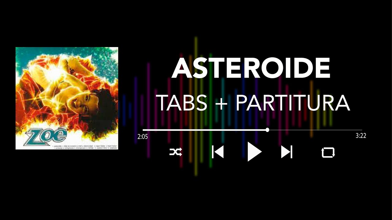 Zoé - Asteroide (Bass Cover/Tabs + Partitura + Acordes)