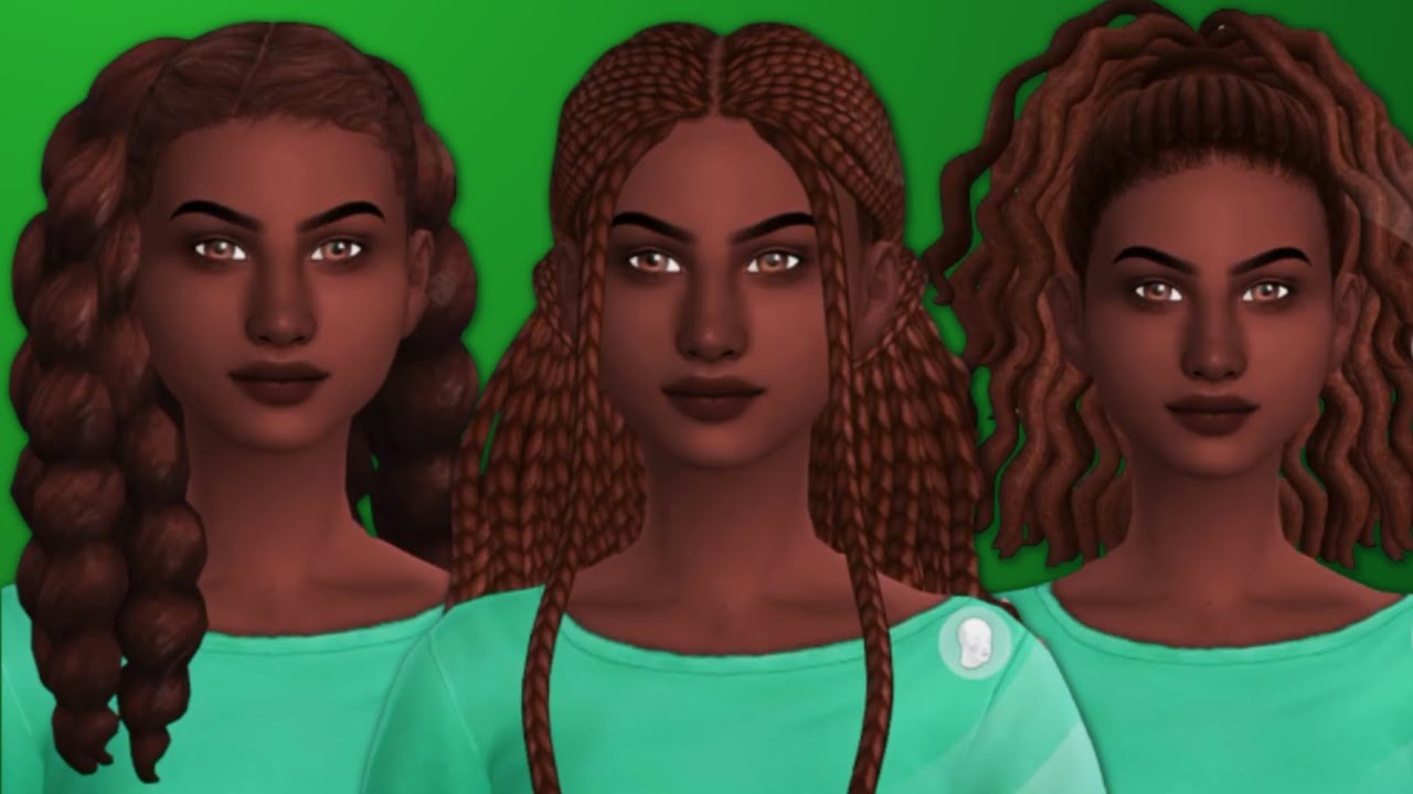 60+ BEST Ethnic Hairs for The Sims 4 (w/ Links) Maxis Match | CC I Use