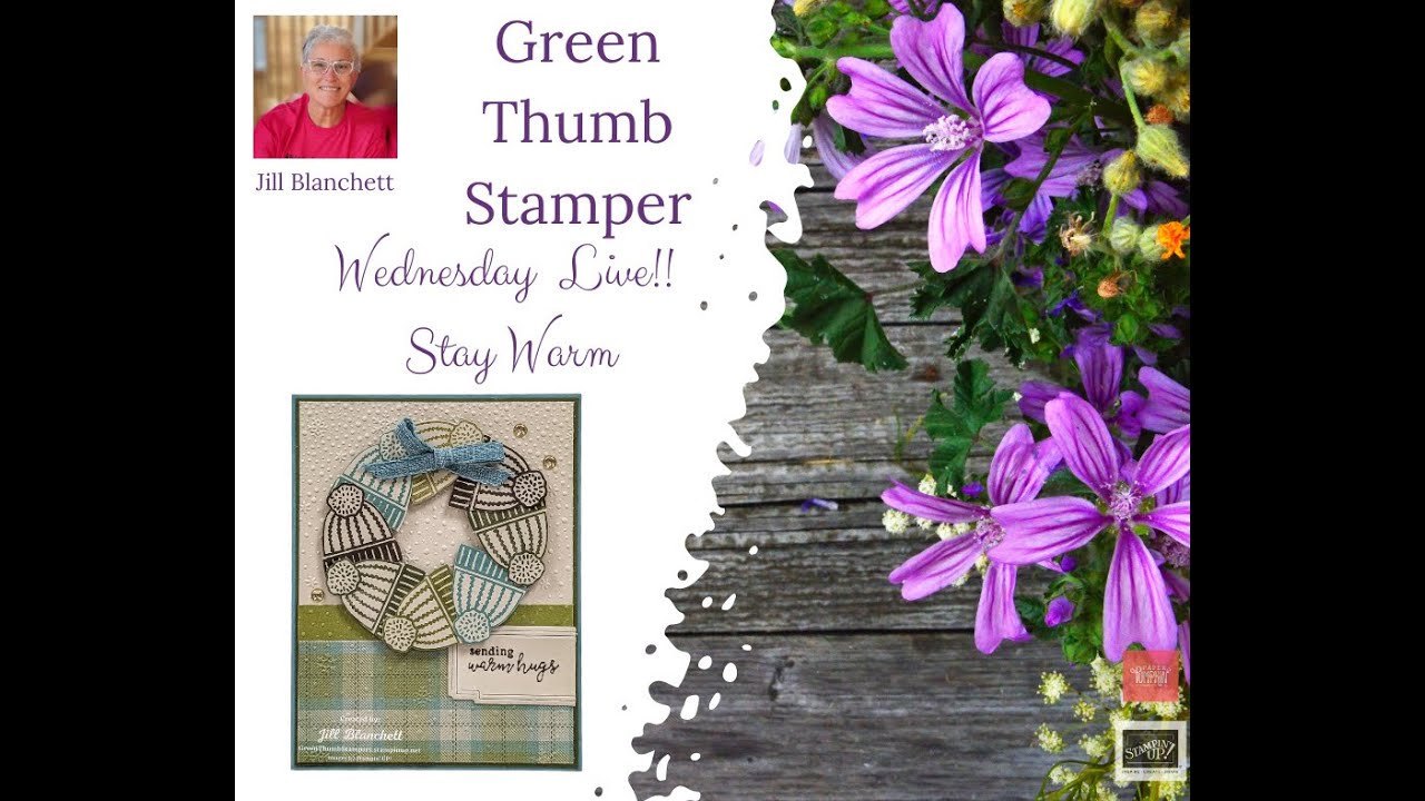 Давайте сделаем венок с помощью краски Stay Warm от Stampin' UP!