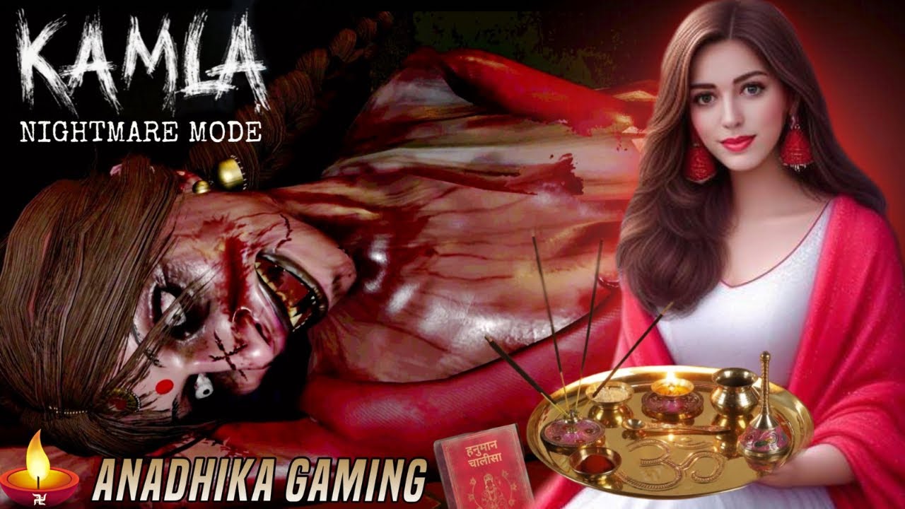 KAMLA NIGHTMARE MODE ESCAPE (NEW ENDING) #kamla #horror #funny #kamlahorrorgame #girlgamer