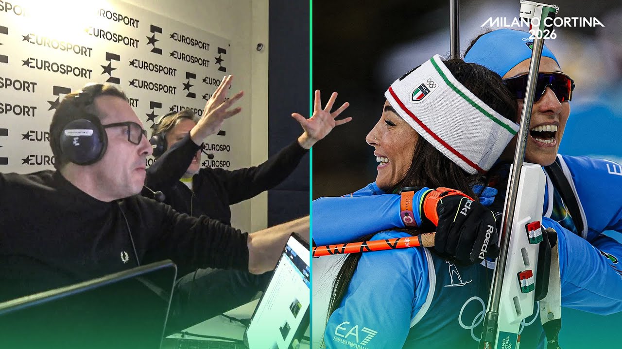 L'ITALIA del Biathlon fa gioire PUPPO e AMBESI: guarda la loro reazione  | #MilanoCortina2026