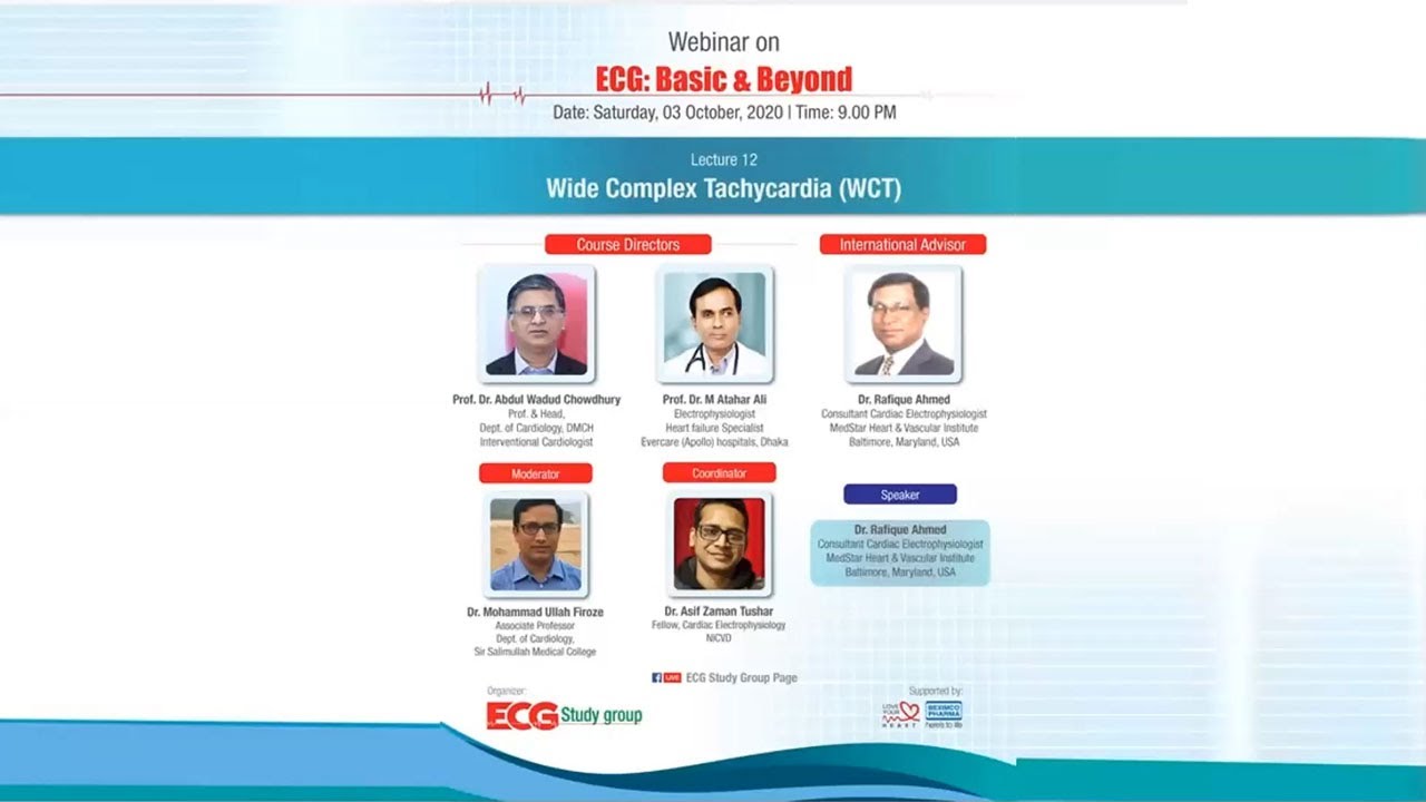 ECG: Basic and Beyond | Lecture 12 -  Wide Complex Tachycardia (WCT)