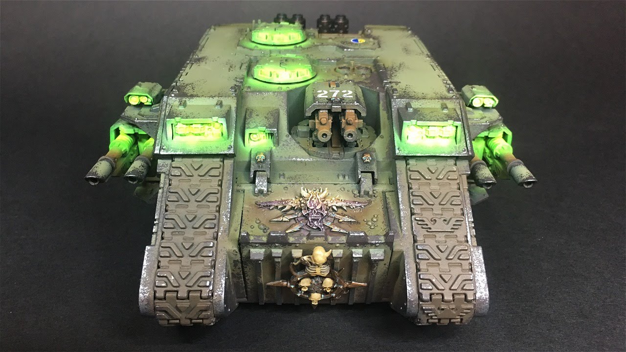 PAINTING DEATH GUARD VEHICLES: LAND RAIDER