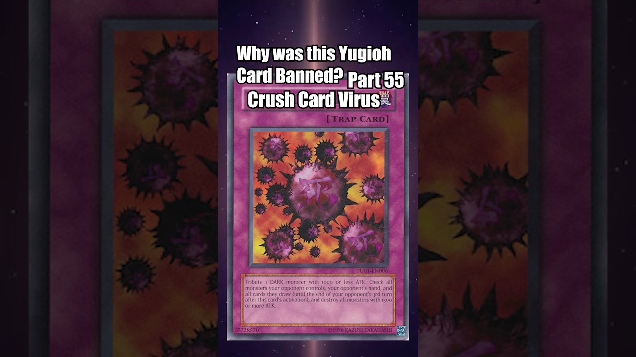 Why was Crush Card Virus Banned? In 1 Minute! #yugiohmasterduel #yugiohcommunity #yugiohtcg #ygogxtg