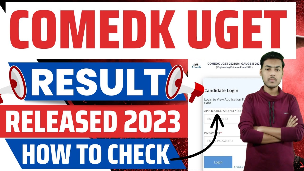 comedk result 2023 | comedk uget result 2023 | comedk rank card