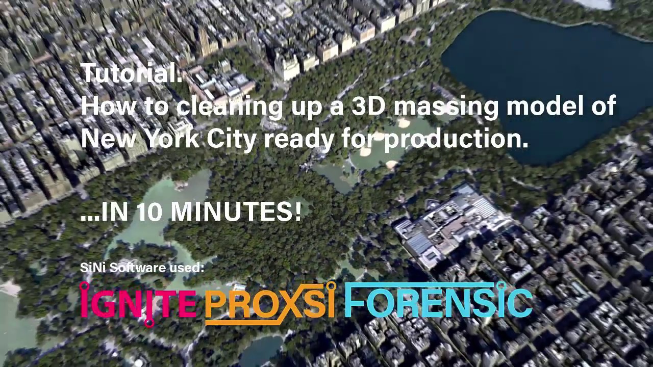 How-To.  Cleaning up a 3ds Max model of NYC in 10 minutes
