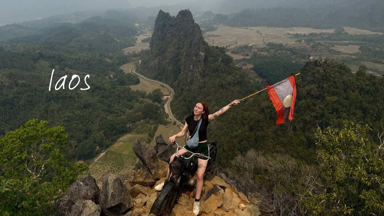 sidequesting in laos: waterfalls, lagoons, paramotoring & bowling
