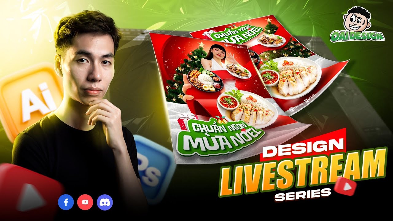 THIẾT KẾ KEY VISUAL GIÁNG SINH TRÊN PHOTOSHOP | BUỔI 35