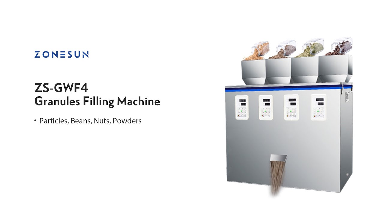 ZONESUN ZS-GWF4 Powder granule filling machine 4 heads