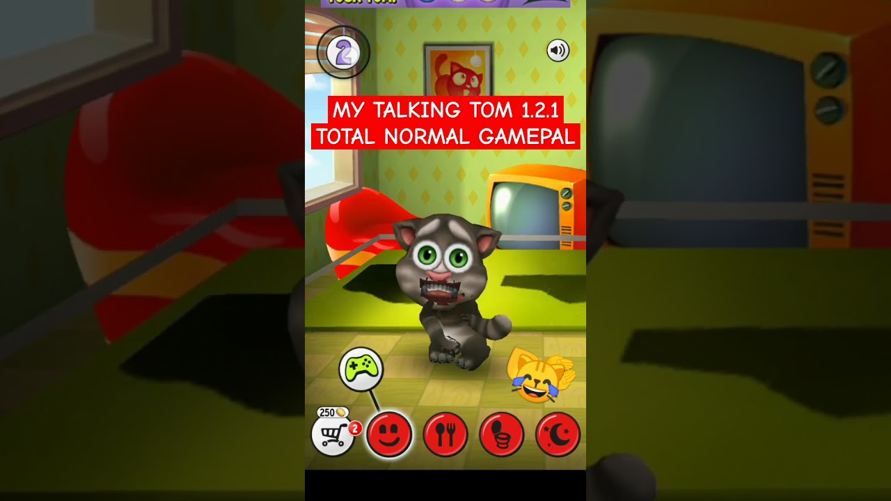 MY TALKING TOM 1.2.1 TOTAL NORMAL GAMEPLAY (rendering bug 🎷🐛) #мем #пжрек #boggle